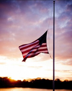 half mast flag